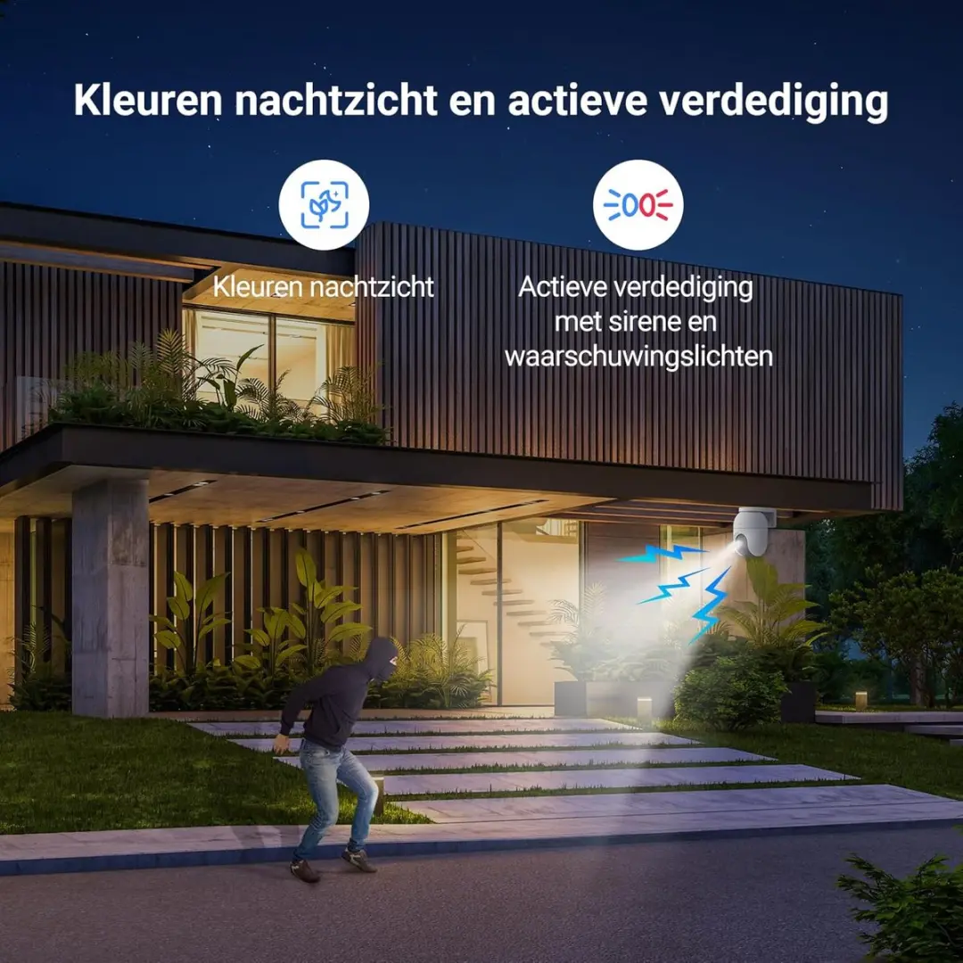 EZVIZ C8c 4K Beveiligingscamera - Buiten - 360° - Automatische Zoom-Tracking - Wit