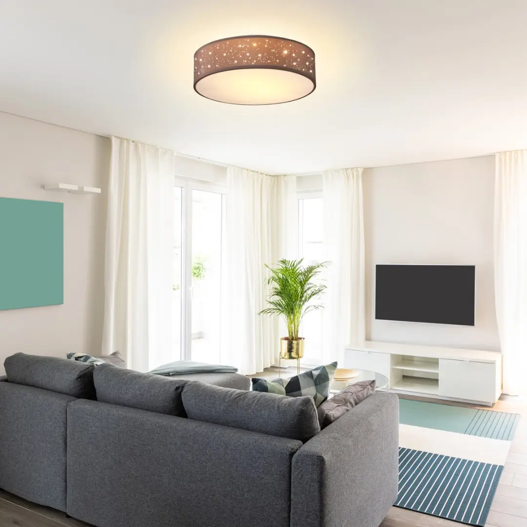 Monzana Sterrenhemel Plafondlamp 38cm - Taupe