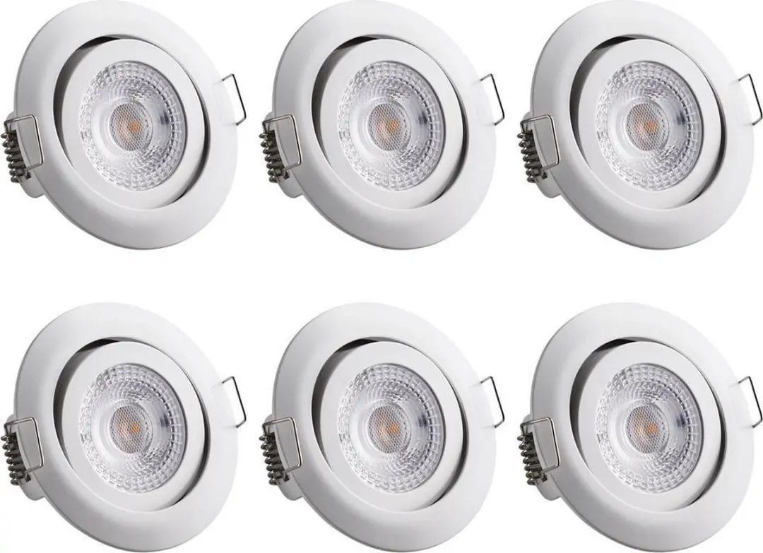 Monzana Krog LED Spotjes 6 Stuks