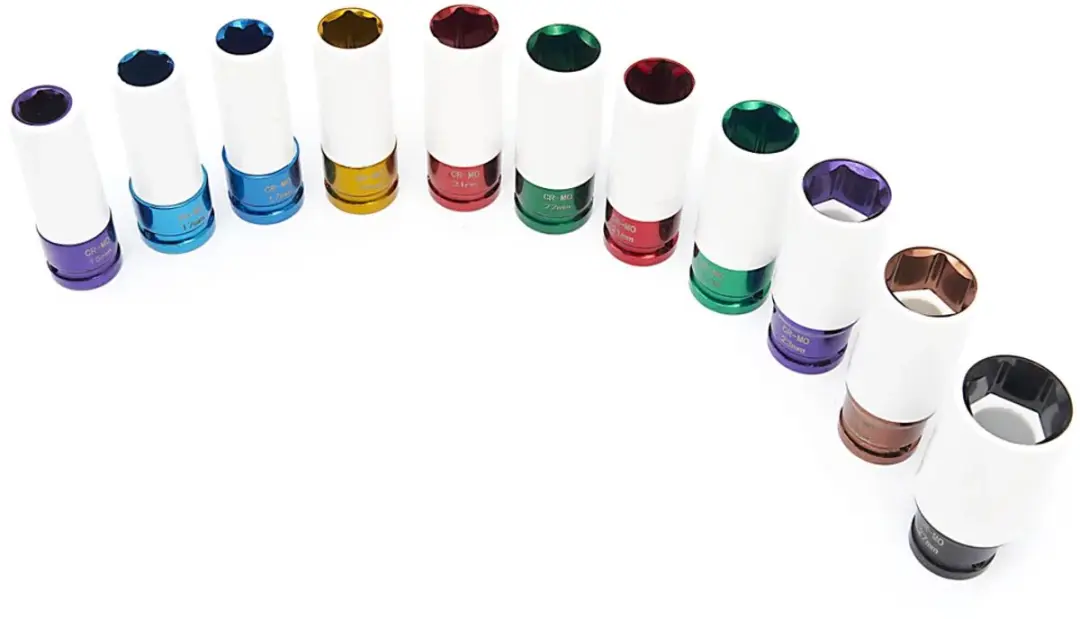HBM Lange Krachtdoppenset 1/2" 11-delig - 15-24mm