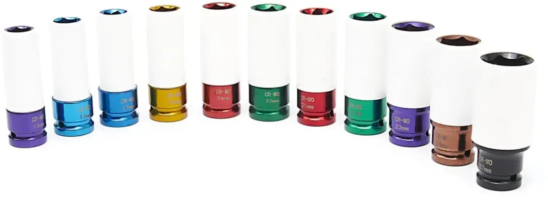 HBM Lange Krachtdoppenset 1/2" 11-delig - 15-24mm