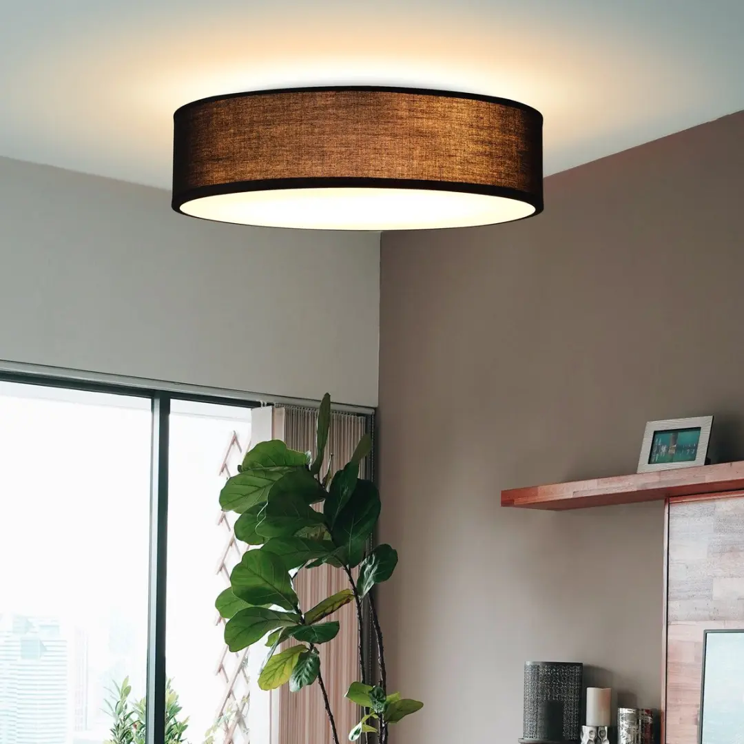 Monzana Plafondlamp 40W Rond 38cm - Zwart