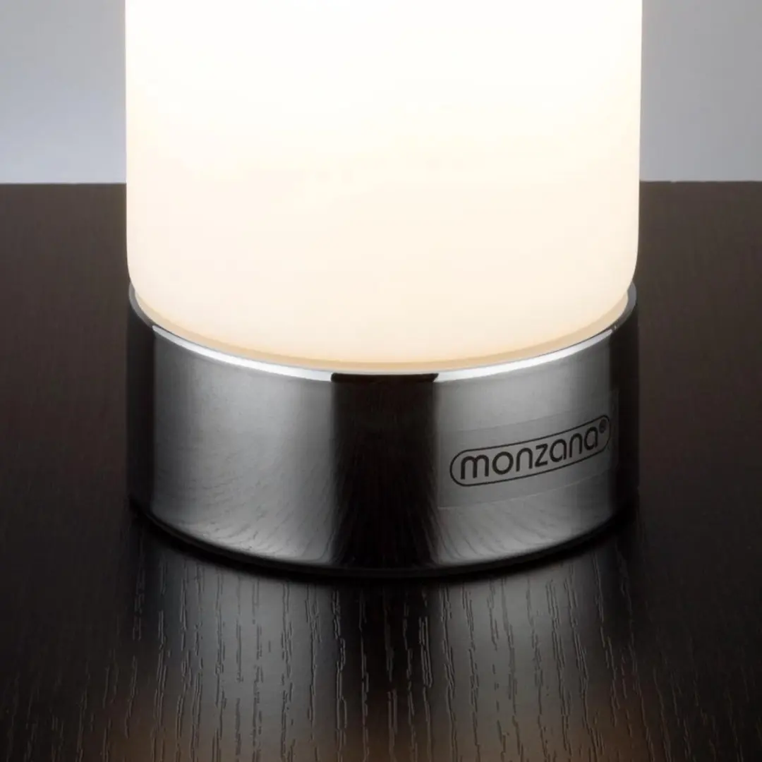 Monzana Lumo Tafellamp 2 Stuks - Touch Dimbaar - Zilver/Wit