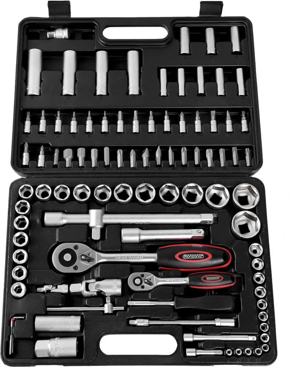 Monzana Gereedschapset 94-delig 1/4" 1/2"