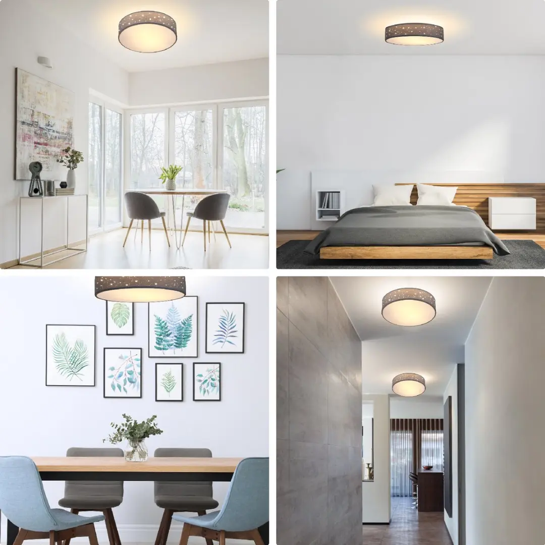 Monzana Plafondlamp Sterrenhemel 30cm - Grijs