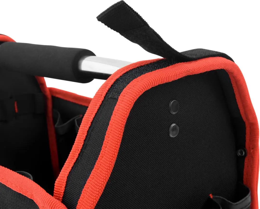 Monzana Gereedschapstas 13L - 33cm - Zwart/Rood