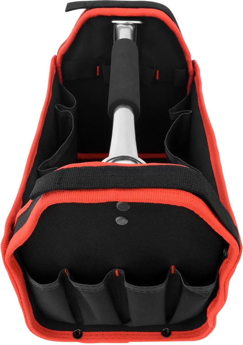Monzana Gereedschapstas 13L - 33cm - Zwart/Rood