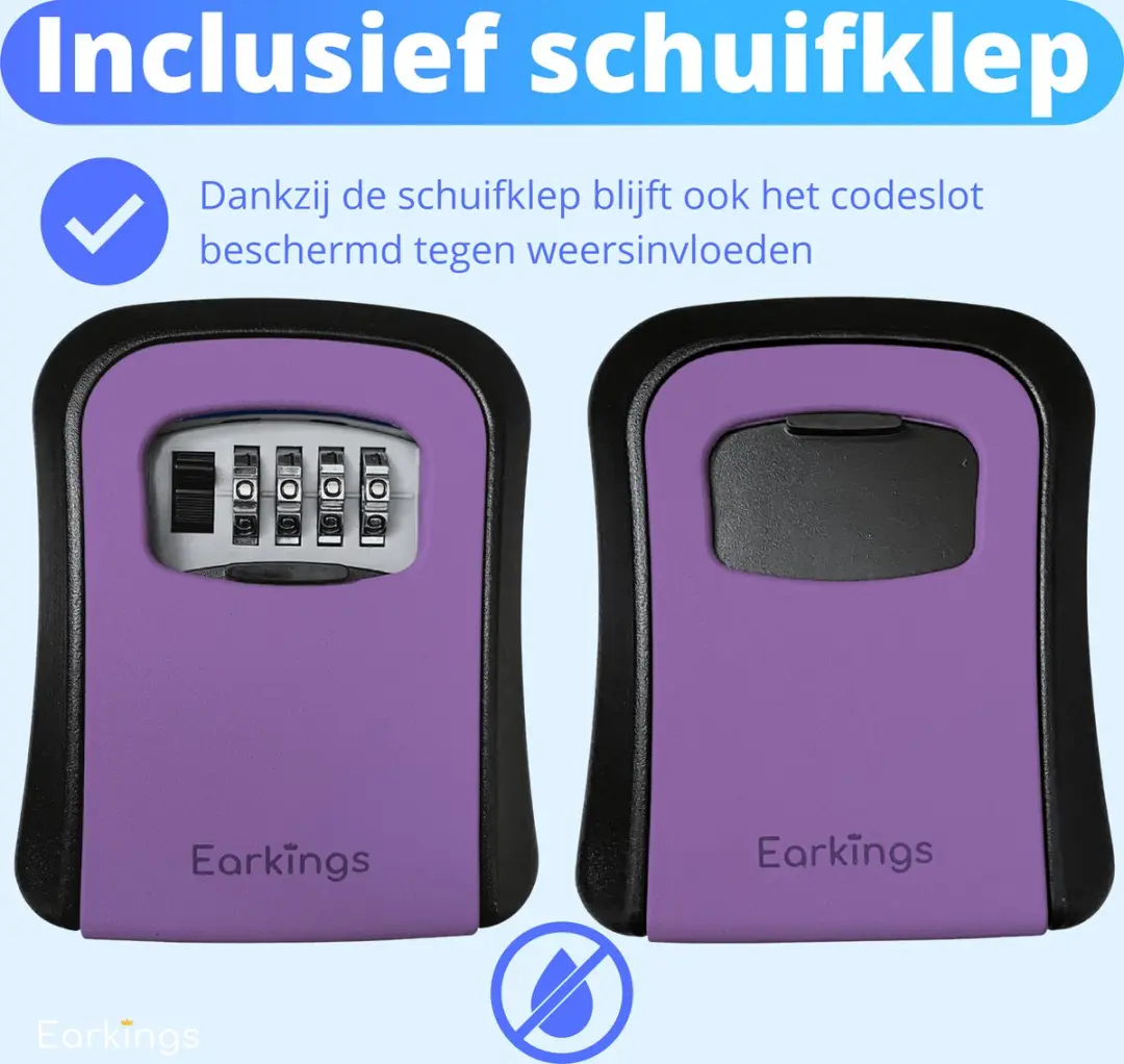 EarKings EKSK2762 Sleutelkluisje - Paars