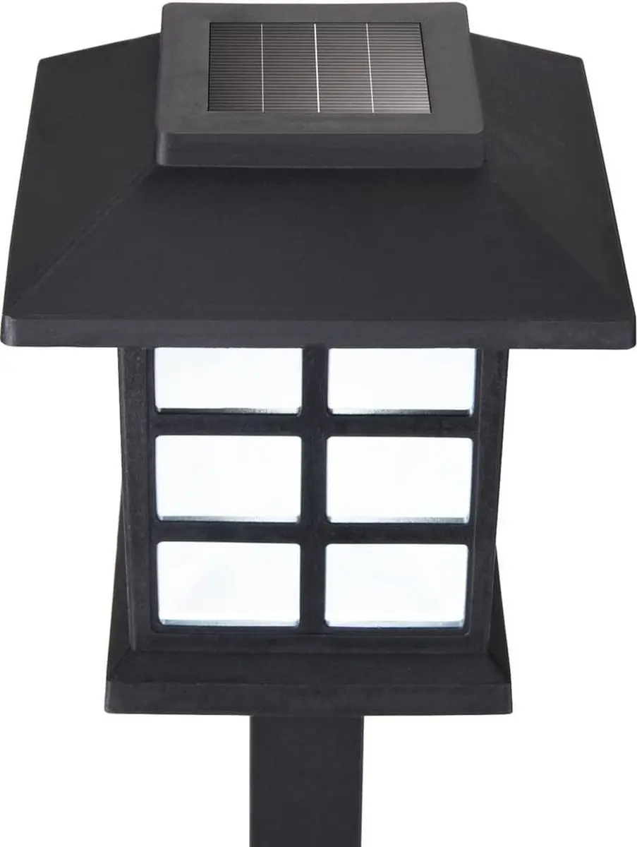 Monzana Tuinlamp Set Zonne-energie 6 Stuks - Zwart