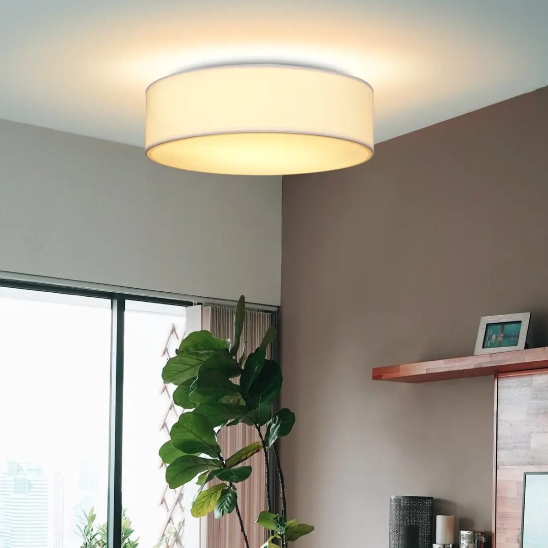 Monzana Plafondlamp 40W E27 - Ø30cm - Wit