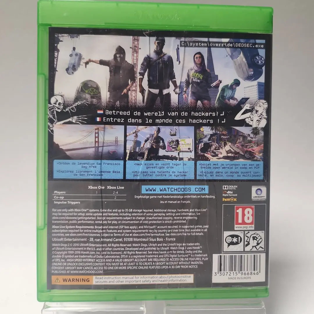 Ubisoft Watch Dogs 2 - Xbox One - 2 Spelers