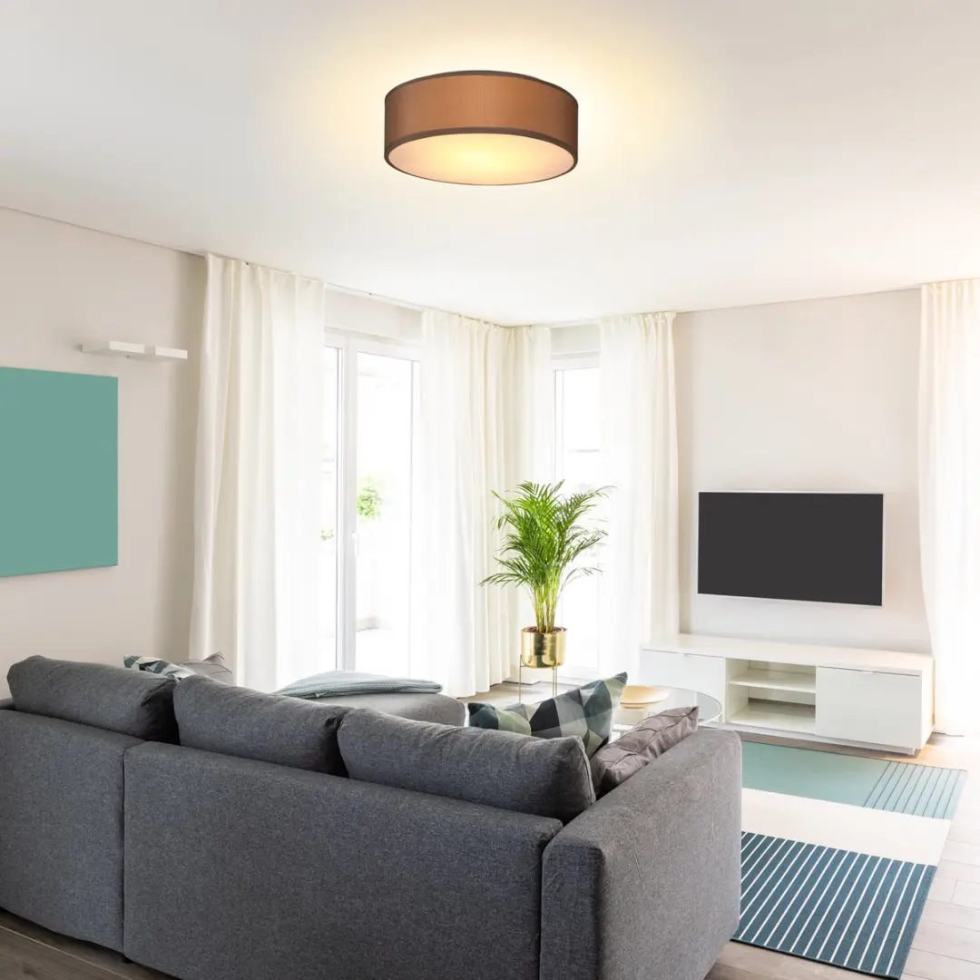 Monzana Plafondlamp 40W E27 - 30cm Taupe