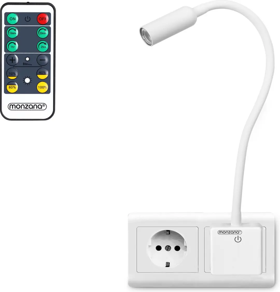 Monzana LED Wandlamp Wit 4W