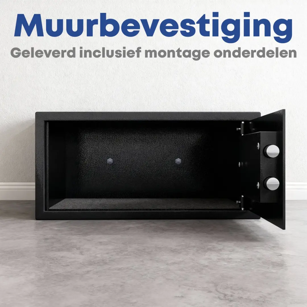 EarKings Kluis 23x41x33cm Cijferslot - 21.3L - Zwart