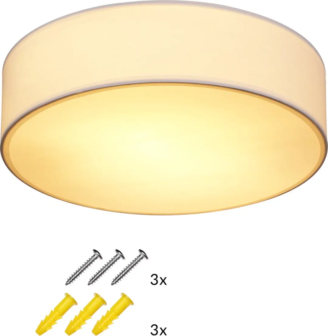 Monzana Plafondlamp 40W Rond 38cm - Wit