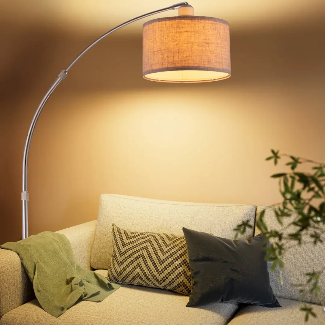 Monzana Booglamp Beige - Marmeren voet 150-175cm