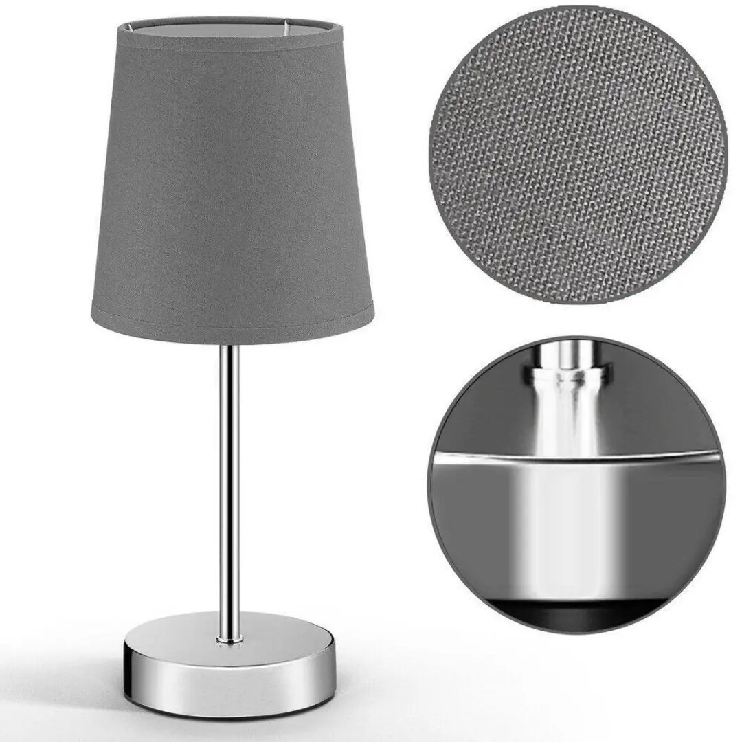 Monzana Tafellamp Grijs - 10cm Kap