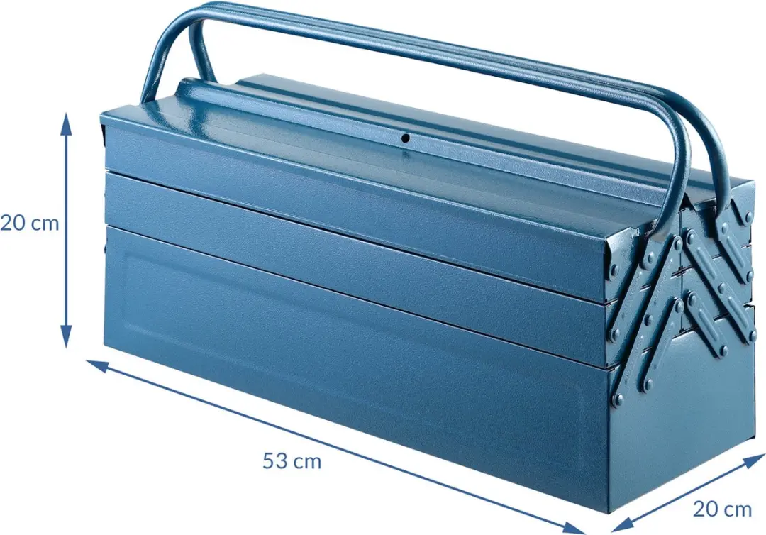 Monzana Gereedschapskoffer 102744 - 53x20x20cm - Blauw