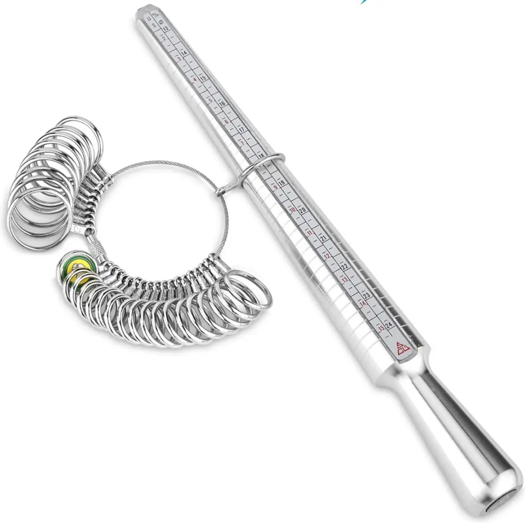 EarKings Ringmeter Ringmaatmeter - Zilver/Chroom/Grijs