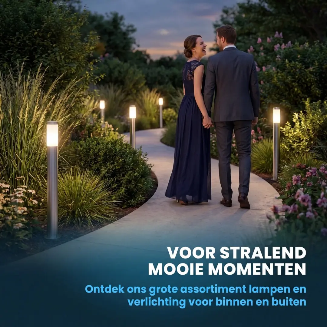 Monzana Ivy Straatlamp 20W - Sensor - Zilver Grijs