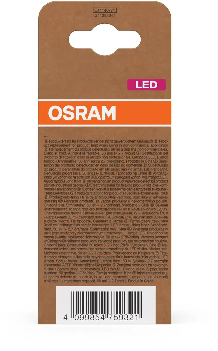 Osram LED Classic A 75 Filament 5W - 1055lm Koelwit Dimbare