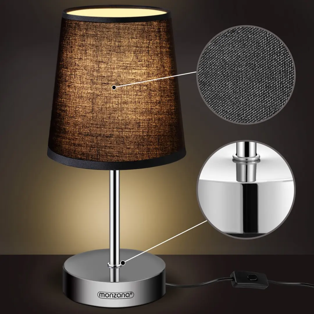 Monzana Tafellamp 2 Stuks - Antraciet