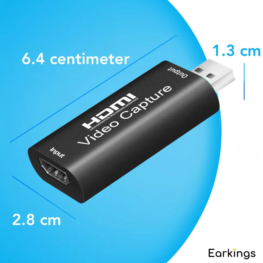 EarKings EKGC2182 Capture Card HDMI naar USB - 1x HDMI/USB 3.0 - afbeelding 6 van 6