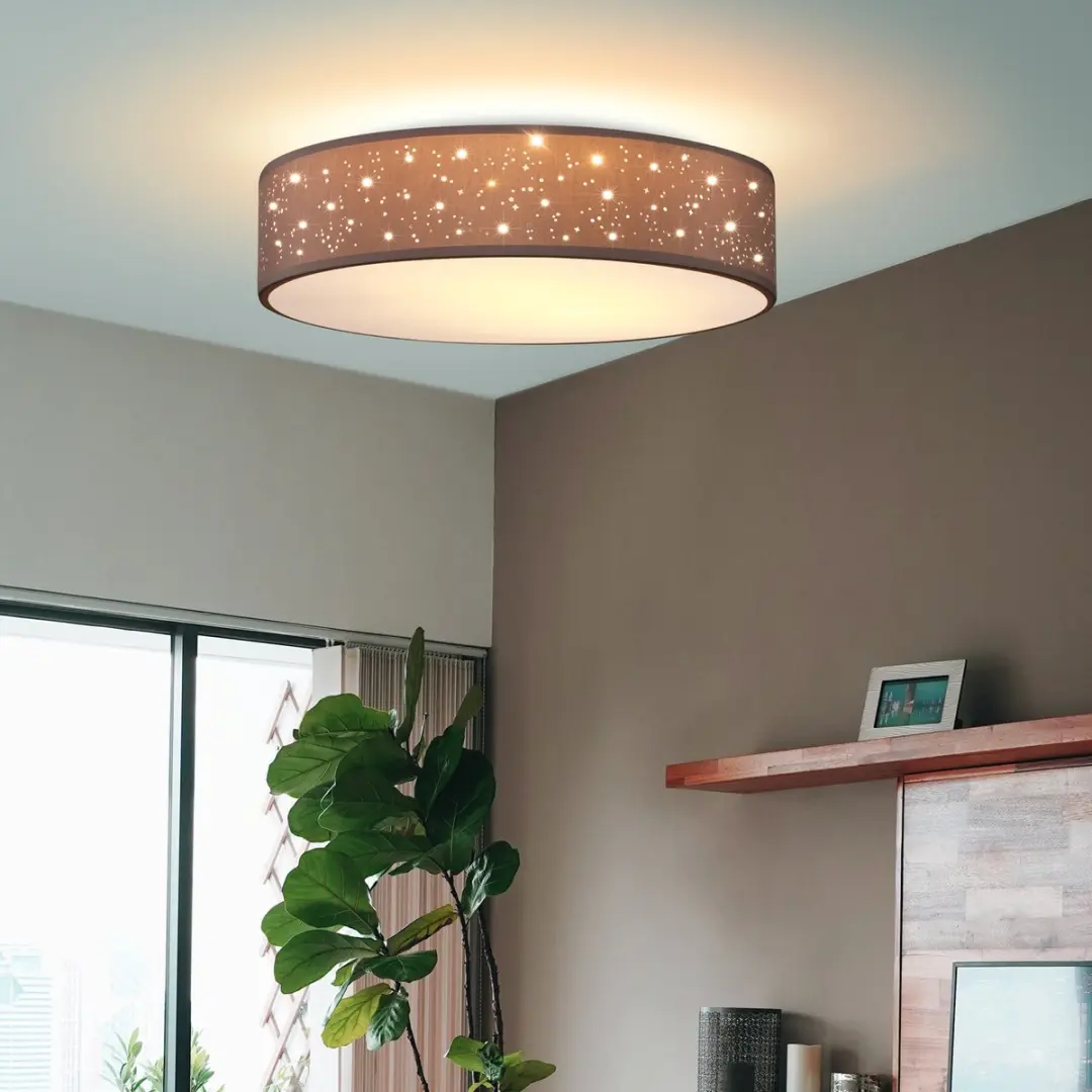 Monzana Sterrenhemel Plafondlamp 30cm - Taupe