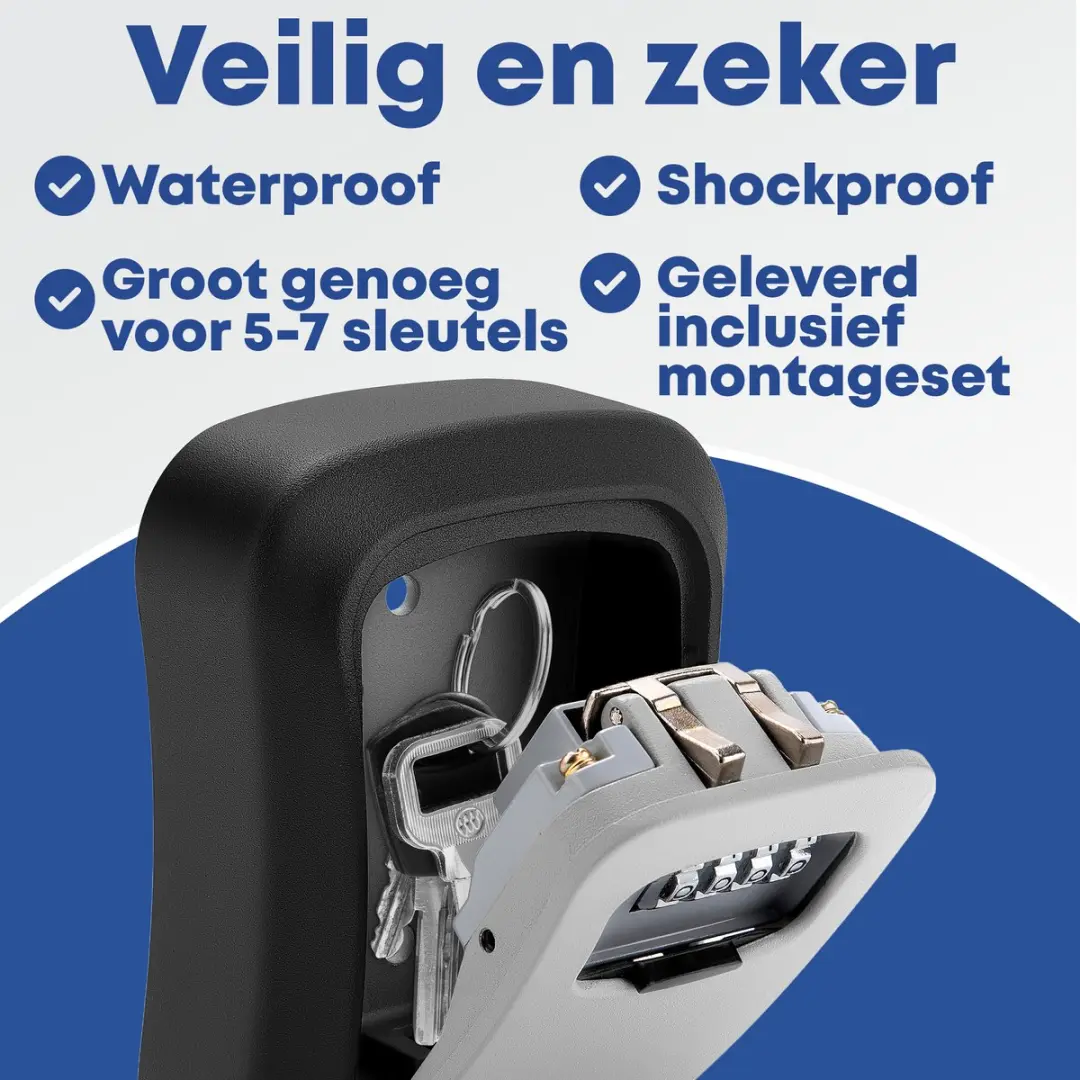 EarKings EKSK2625 Sleutelkluis - Code 0.60l - Grijs