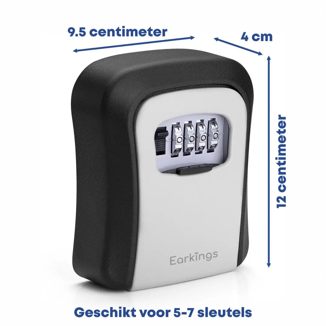 EarKings EKSK2625 Sleutelkluis - Code 0.60l - Grijs