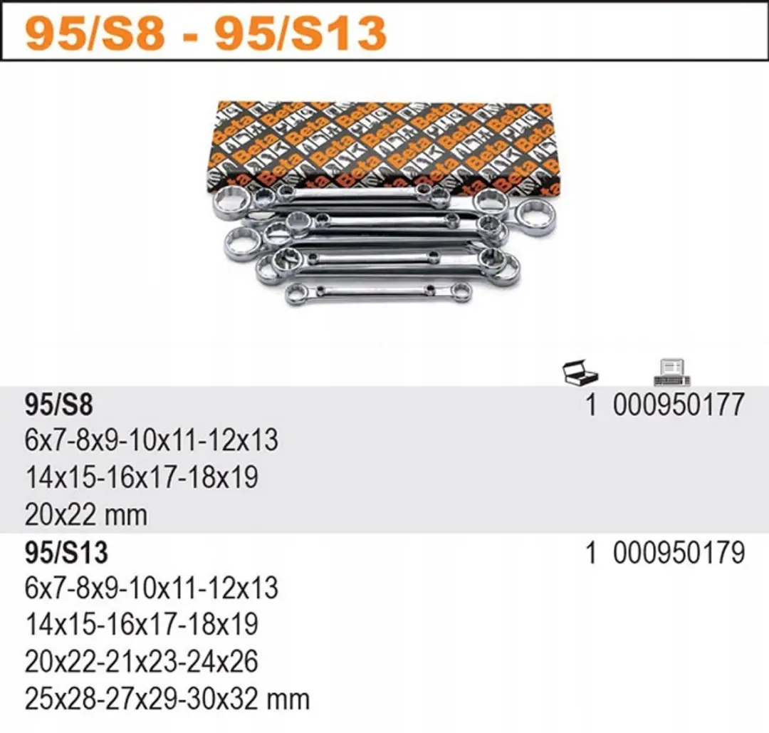 Beta Ringsteeksleutelset 6-32mm 13-delig - 13 Stuks
