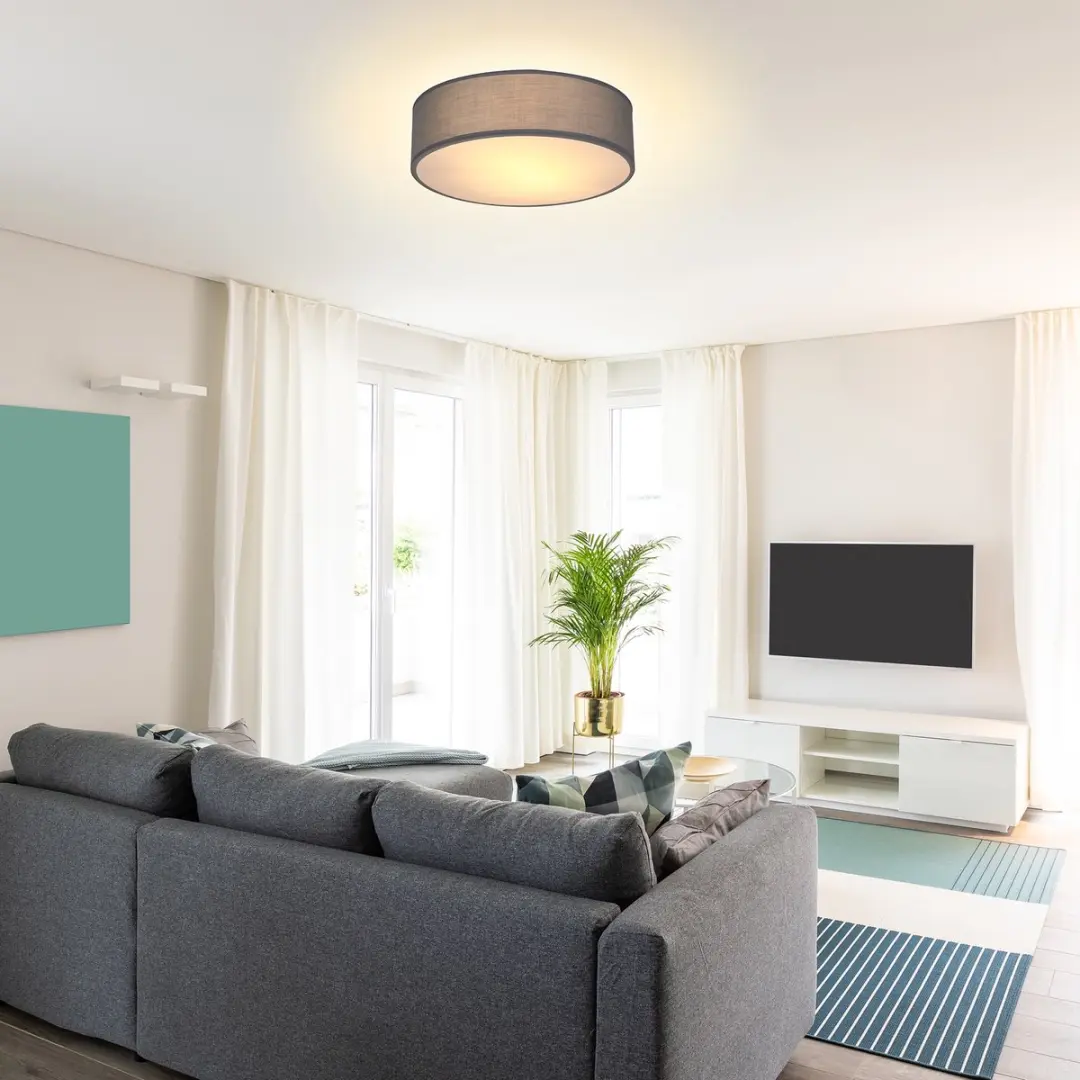Monzana Plafondlamp 40W E27 - 30cm Grijs