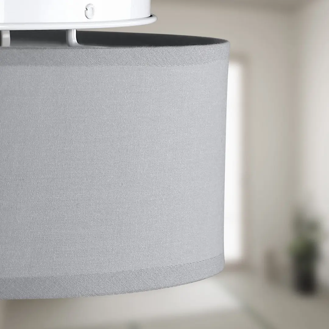 Monzana Plafondlamp 40W E27 - 30cm Grijs