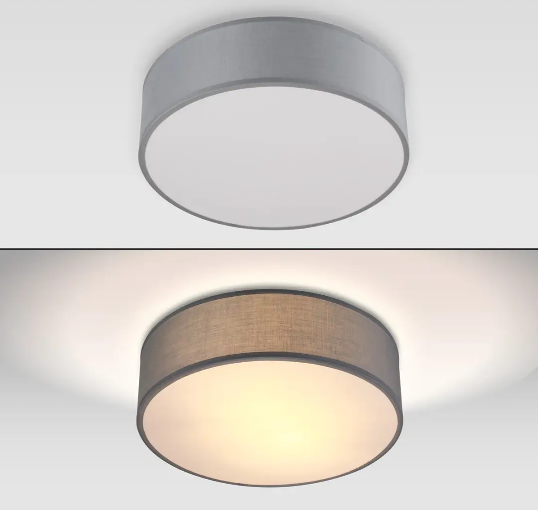 Monzana Plafondlamp 40W E27 - 30cm Grijs
