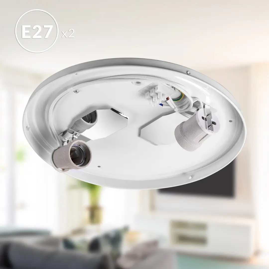 Monzana Plafondlamp 40W Rond 38cm Taupe