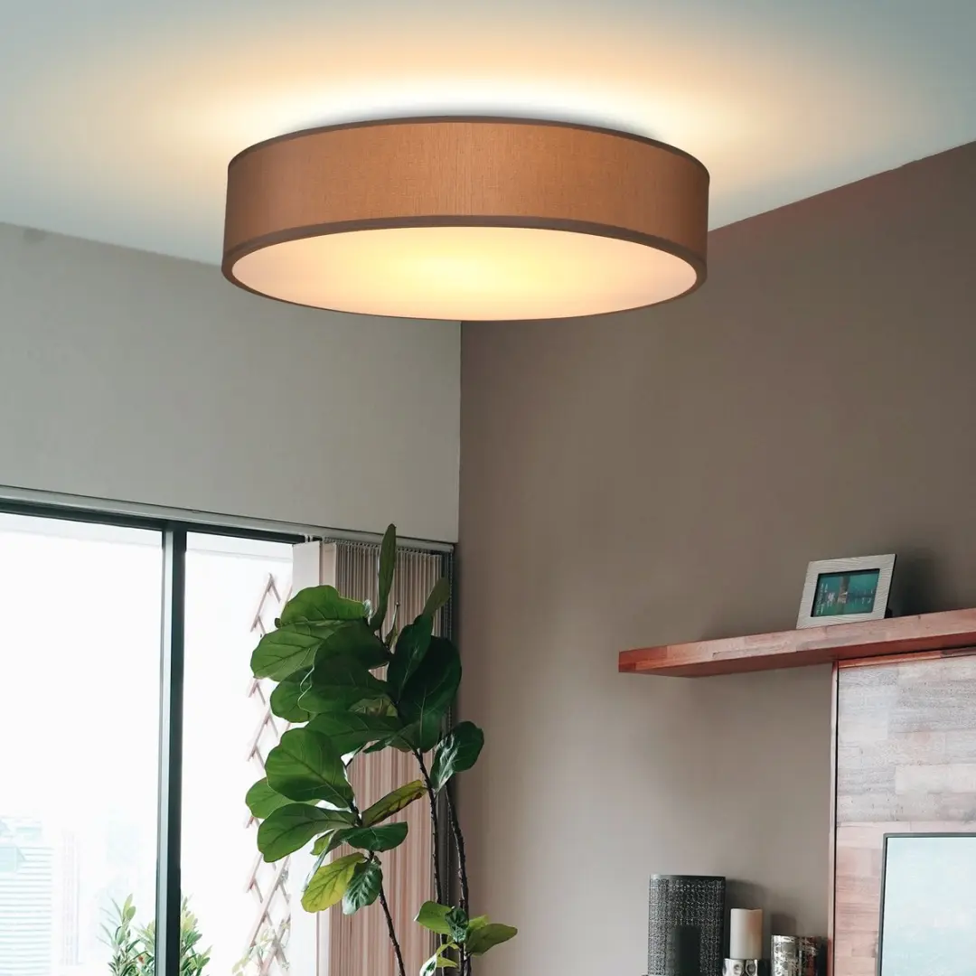 Monzana Plafondlamp 40W Rond 38cm Taupe