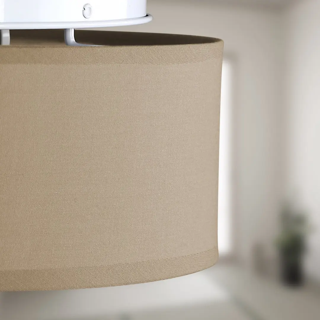 Monzana Plafondlamp 40W Rond 38cm Taupe