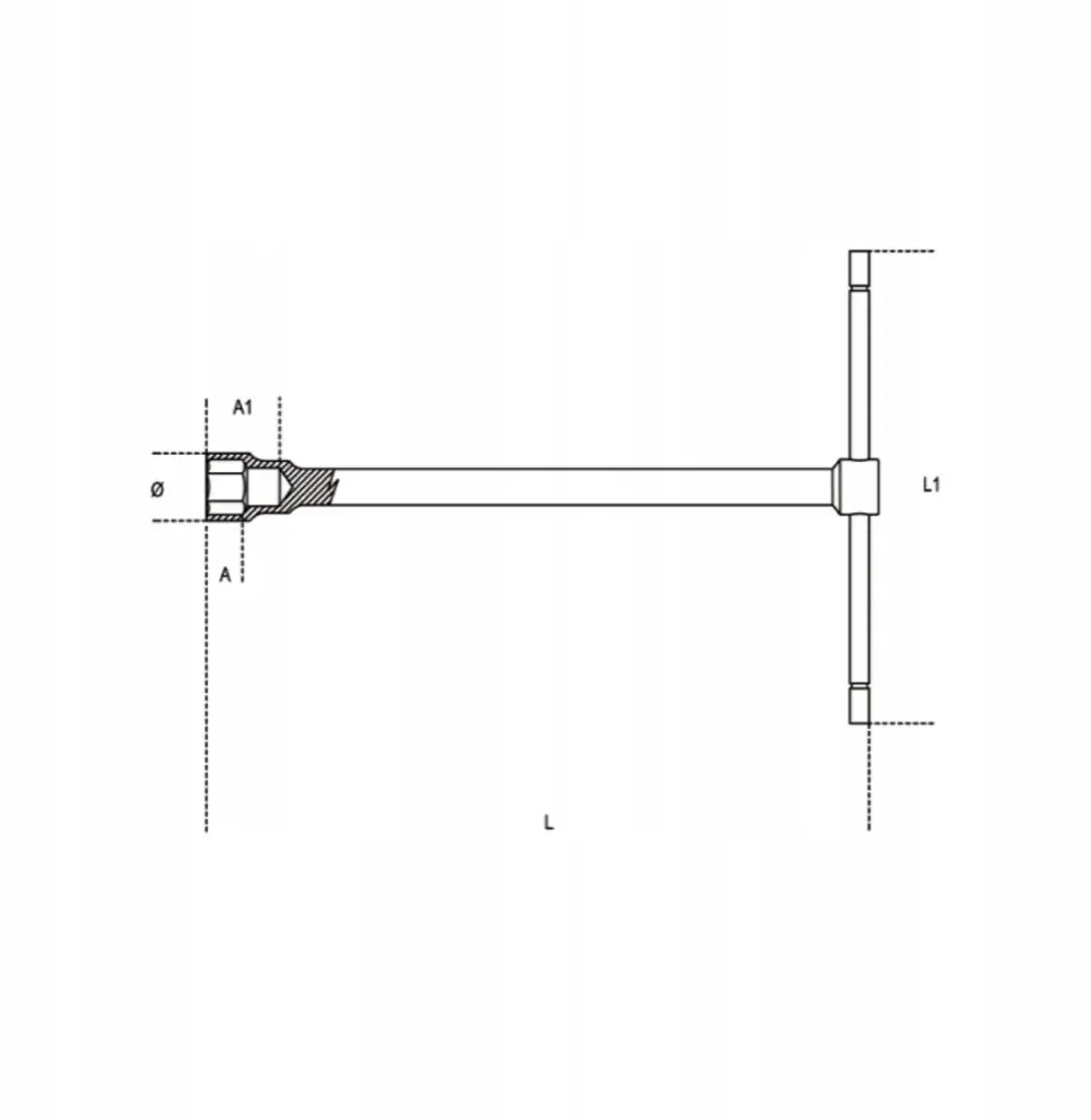 Beta T-sleutel Dopsleutel 19mm - 950/19