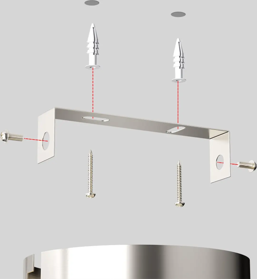 Monzana Plafondlamp Amaryllis 30cm - 3 Lichtpunten - Zilver