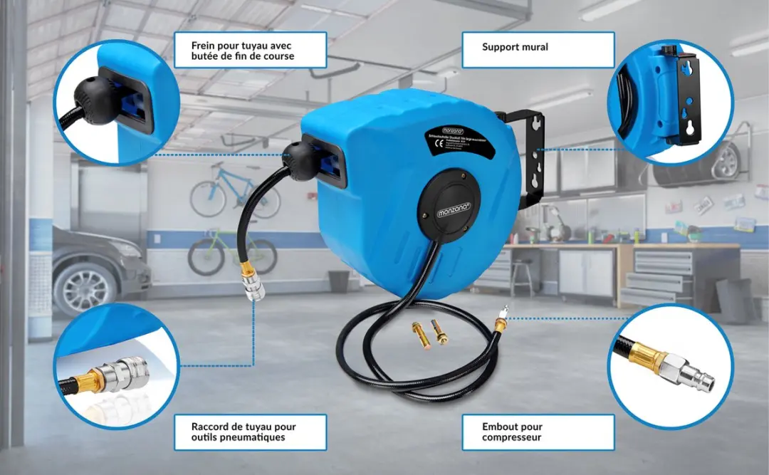Monzana Automatische Slanghaspel 10m - Incl. Reciprozaag