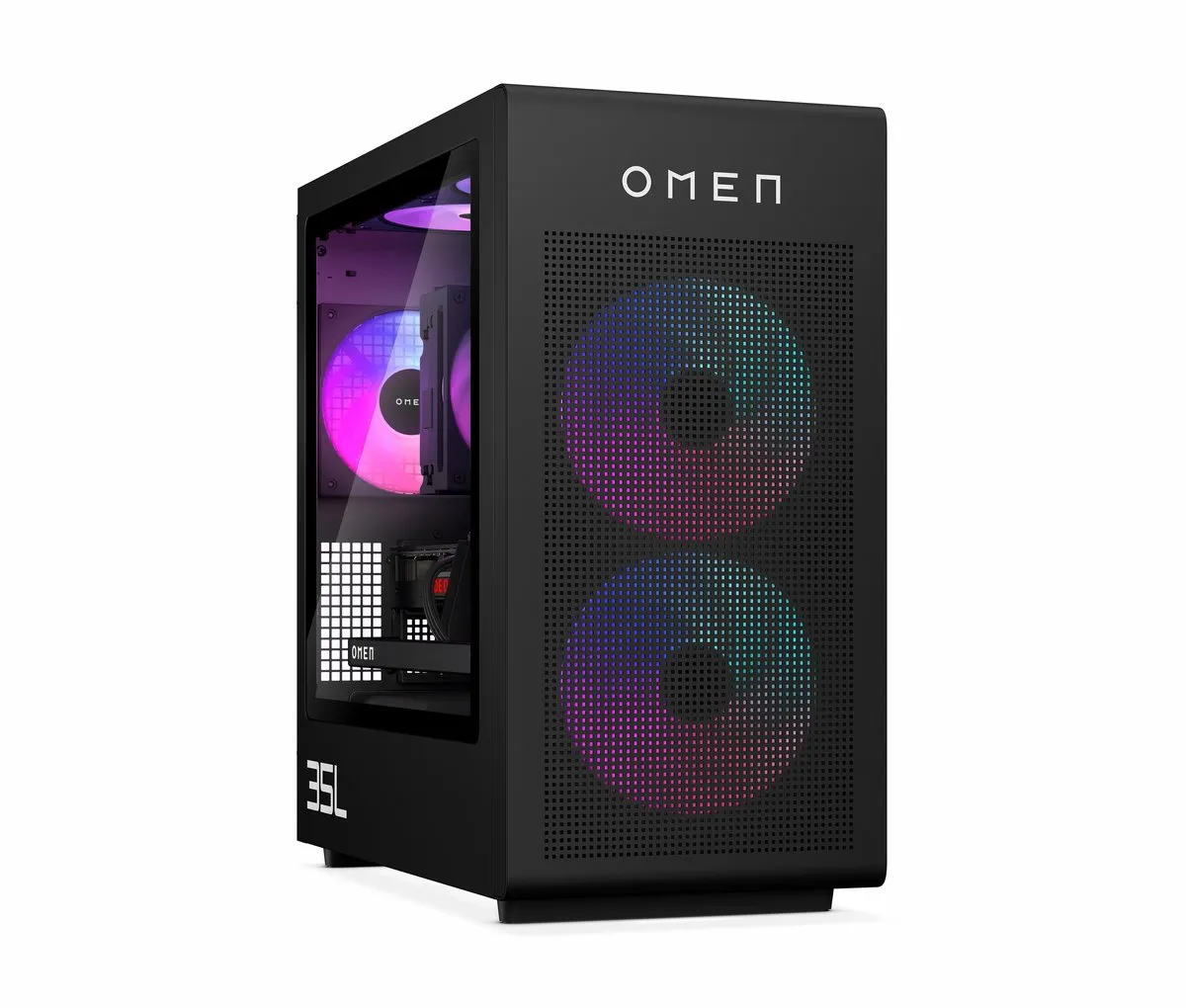 HP OMEN 35L SnowballA 2C25 Gaming PC - AMD Ryzen 9 9900X3D RTX 5080 32GB 2TB Zwart
