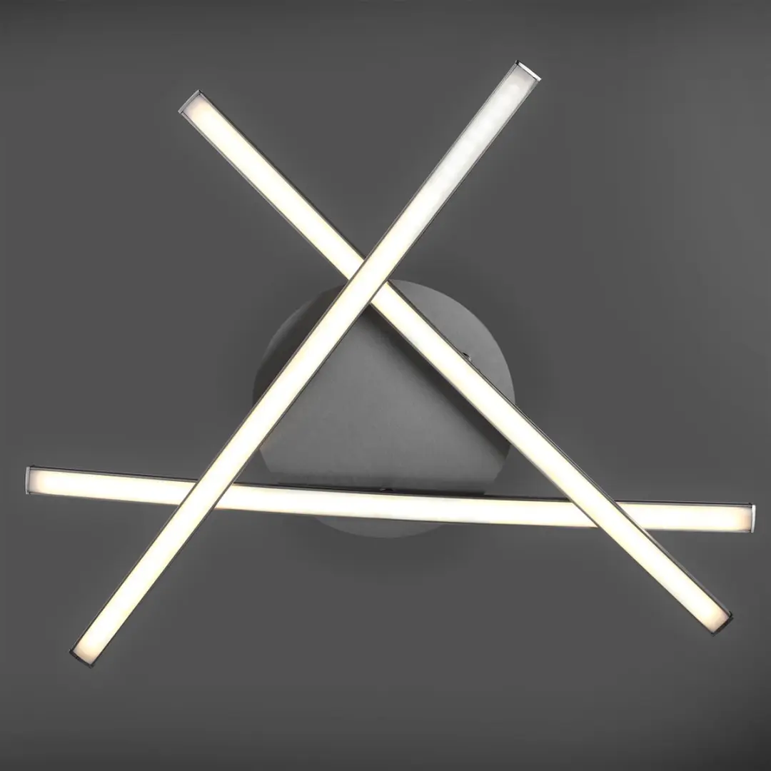 Monzana LED Plafondlamp Trekant - 3x15W - Satijn-nikkel