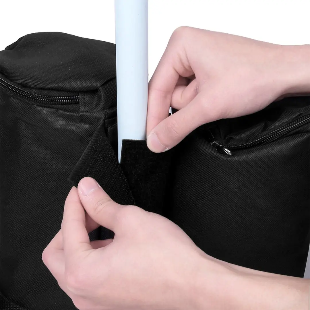 Monzana Gewichtszakken Partytent - 4 Stuks - Zwart