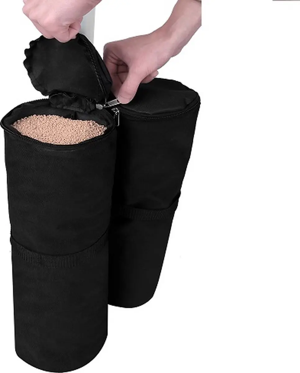 Monzana Gewichtszakken Partytent - 4 Stuks - Zwart