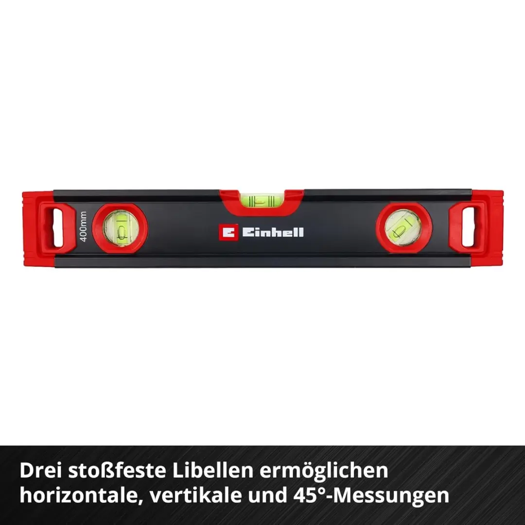 Einhell Waterpass 3-delig 40/60/100cm - 3 Libellen