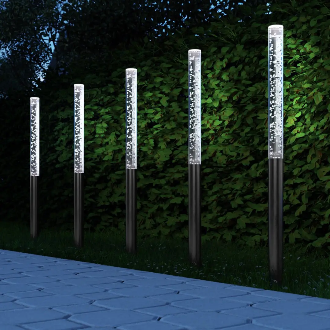 Monzana Tuinlamp Zonne-energie Set 5 Stuks - Wit