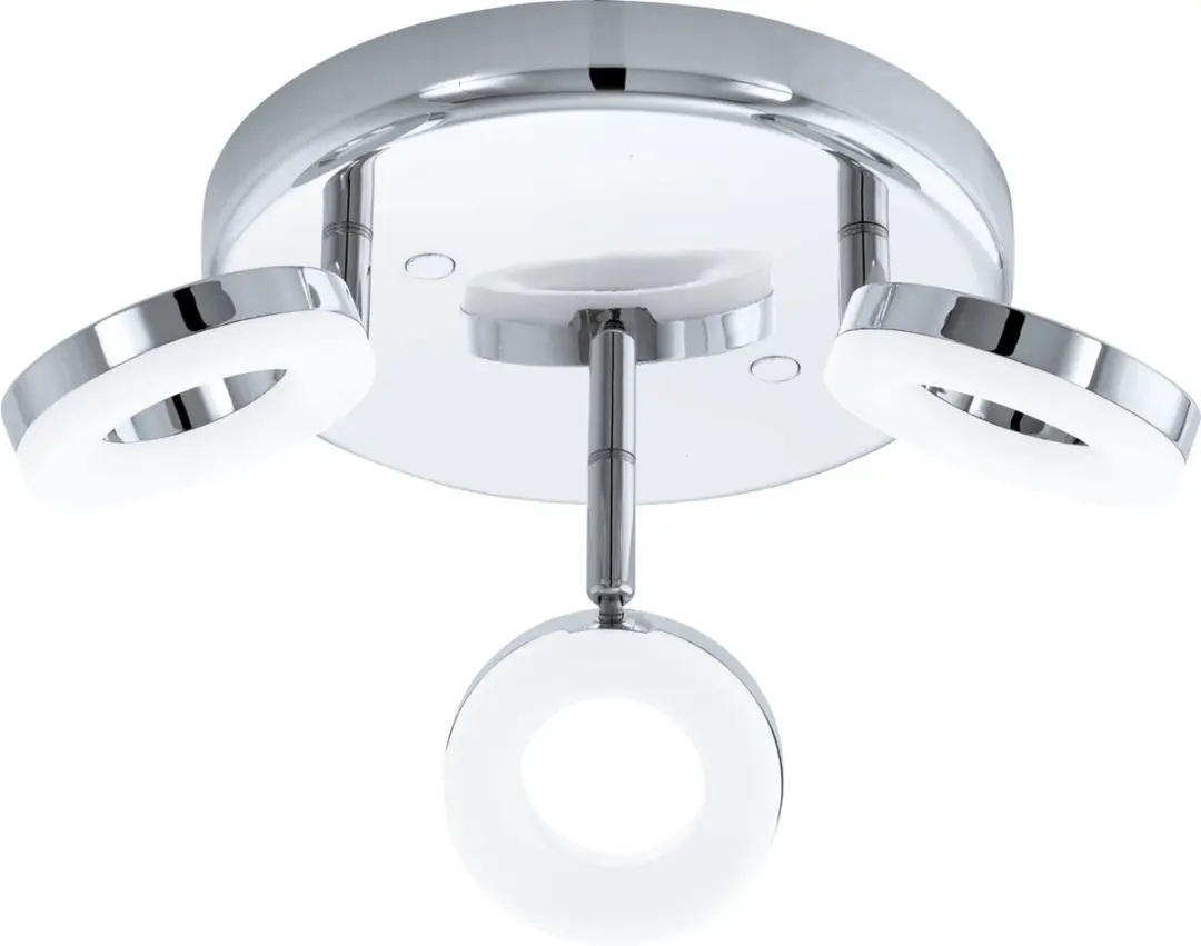 Eglo Gonaro Spot 3 LED - Ø210mm - Chroom - Wit