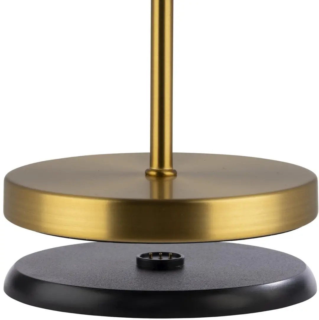 APS Merle Goud USB-C Tafellamp - Draadloos met Dockstation & Afstandsbediening IP54