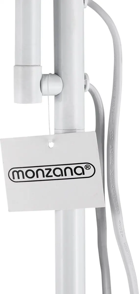 Monzana Vloer Leeslamp Verstelbaar 175cm - Wit