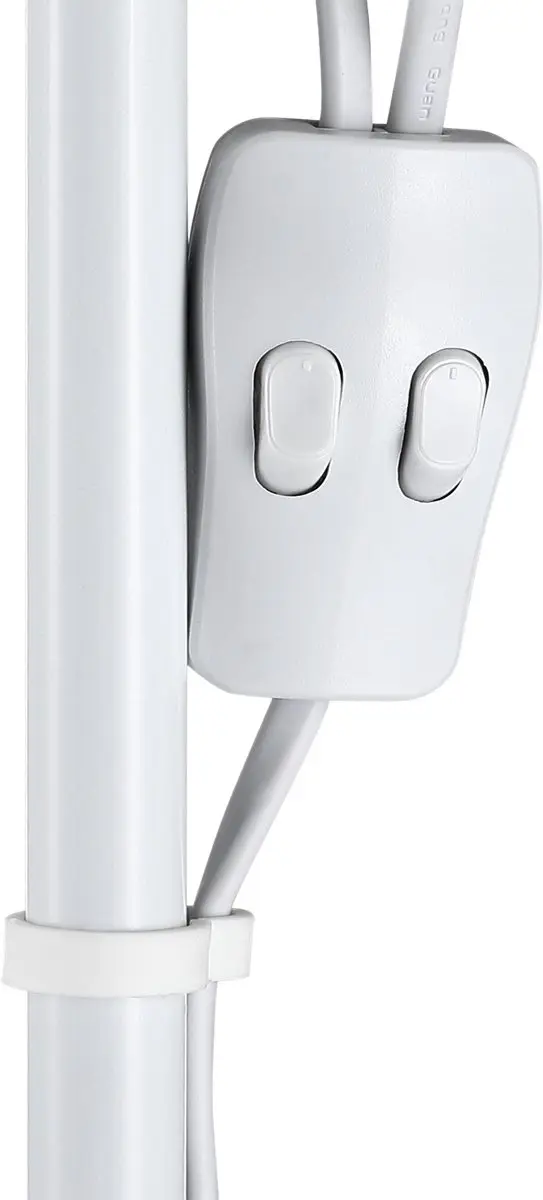 Monzana Vloer Leeslamp Verstelbaar 175cm - Wit